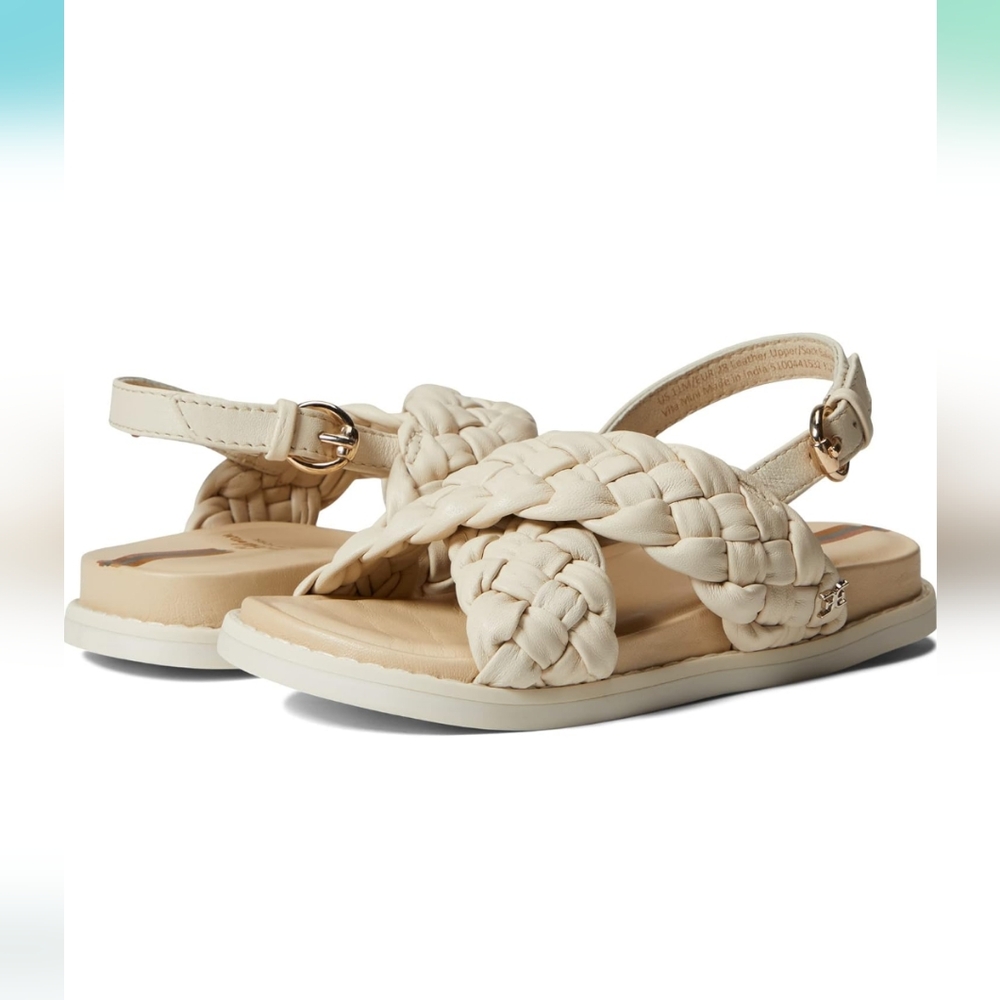 Sam Edelman Kids Ivory Leather Sandals